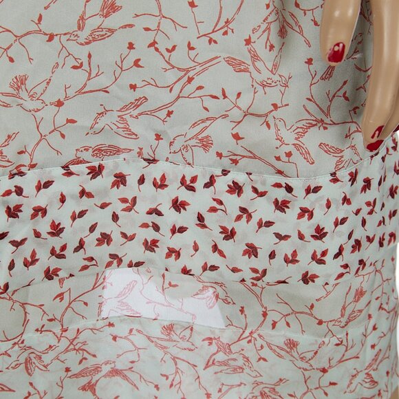 Vintage Victoria's Secret Blue Satin Bird Slip Dress Large NWT - Picture 3 of 9